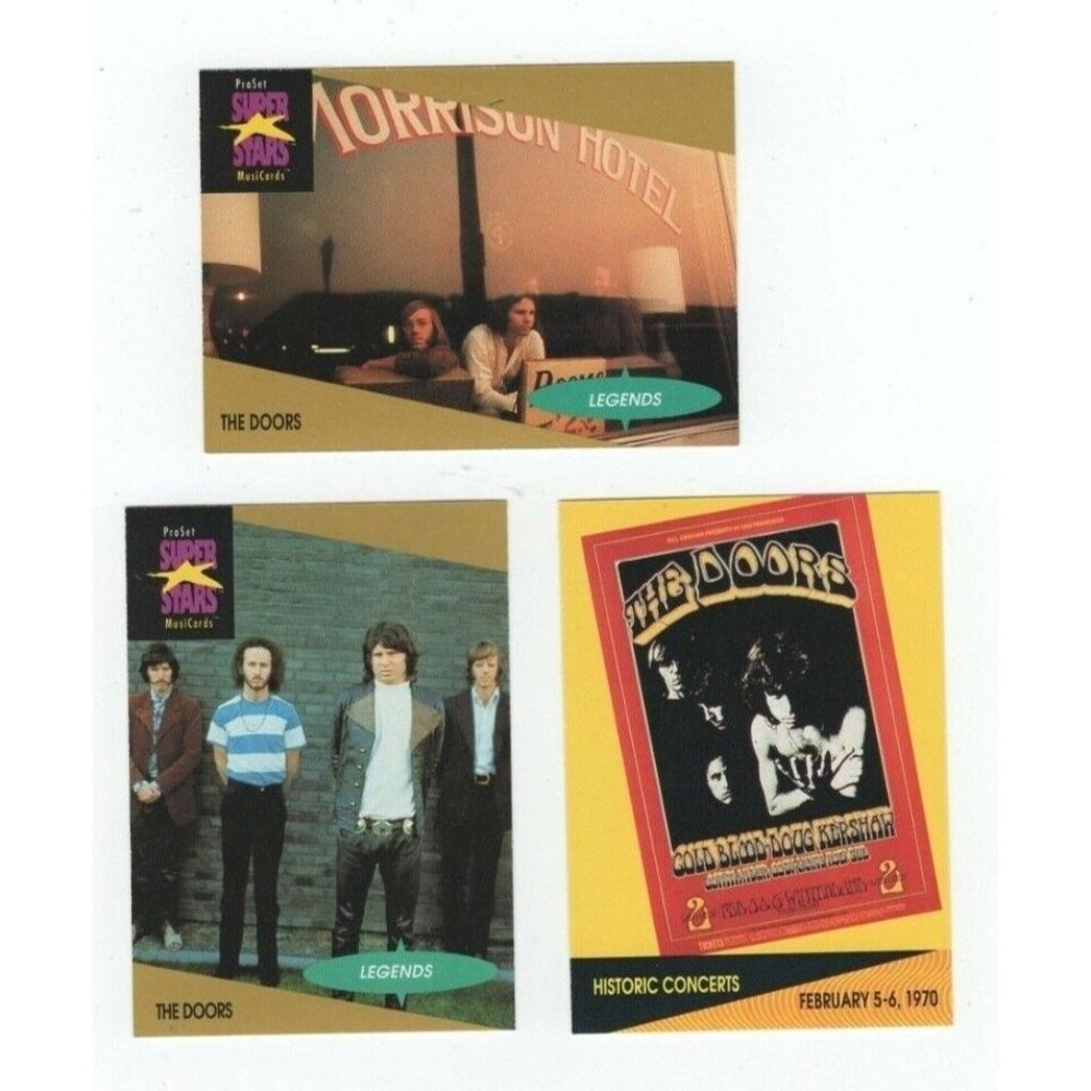 The Doors Legends Pro Set Super Stars Musicards Rock Express Trading Cards
